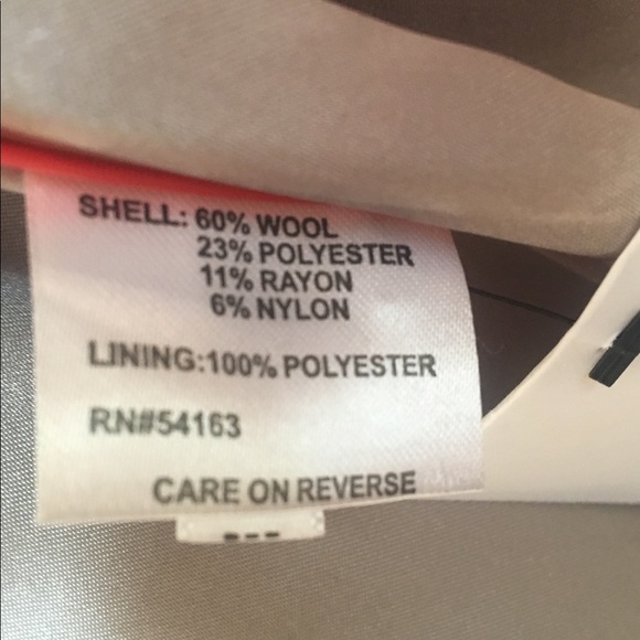 Calvin Klein Wool Blend PeaCoat 2X - Picture 7 of 9